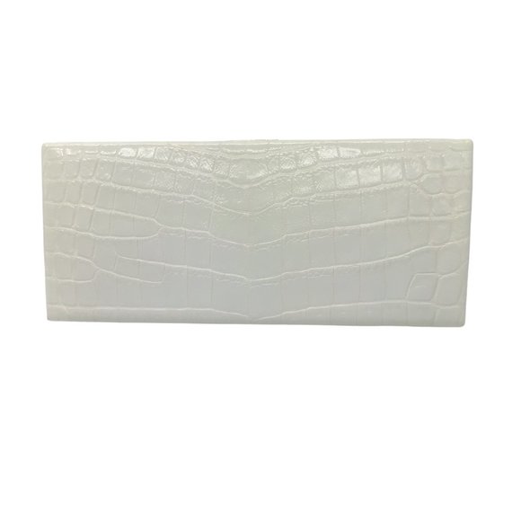 VBH LIGHT LIME GREEN CELADON ALLIGATOR SKIN LEATHER CLUTCH BAG - Picture 3 of 7